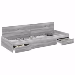 vidaXL Struttura letto con contenitore Grigio Sonoma 80 x 200 cm - Vista aggiuntiva 3