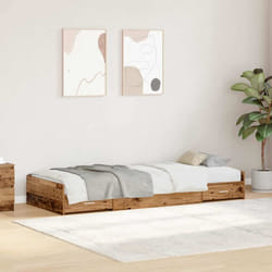 vidaXL Struttura letto con contenitore Legno vecchio 80 x 200 cm
