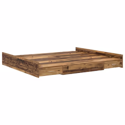 vidaXL Struttura letto con contenitore Legno vecchio 180 x 200 cm - Vista aggiuntiva 2