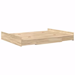 vidaXL Struttura letto con contenitore rovere sonoma 150 x 200 cm - Vista aggiuntiva 2