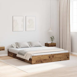 vidaXL Struttura letto con contenitore Legno vecchio 150 x 200 cm