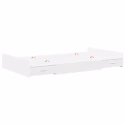 vidaXL Struttura letto con contenitore Bianco 120 x 200 cm - Vista aggiuntiva 2