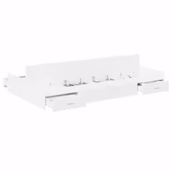 vidaXL Struttura letto con contenitore Bianco 120 x 200 cm - Vista aggiuntiva 3