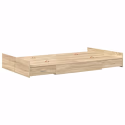 vidaXL Struttura letto con contenitore rovere sonoma 120 x 200 cm - Vista aggiuntiva 2