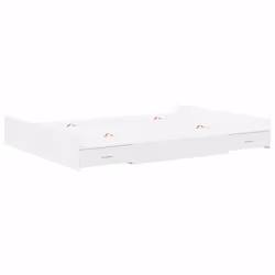 vidaXL Struttura letto con contenitore Bianco 135 x 190 cm - Vista aggiuntiva 2