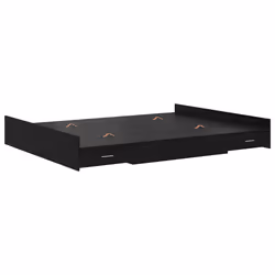 vidaXL Struttura letto con contenitore Rovere nero 135 x 190 cm - Vista aggiuntiva 2