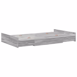 vidaXL Struttura letto con contenitore Grigio sonoma 120 x 190 cm - Vista aggiuntiva 2