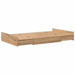vidaXL Struttura letto con contenitore rovere artigianale 120 x 190 cm - Vista aggiuntiva 2