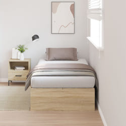 Vidaxl - Struttura letto con contenitore in rovere Sonoma 80x200 cm