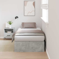 vidaXL Struttura del letto Grigio cemento 80 x 200 cm