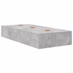 vidaXL Struttura del letto Grigio cemento 90 x 200 cm - Vista aggiuntiva 2