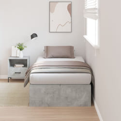 Vidaxl - Struttura letto contenitore Grigio cemento 100x200 cm