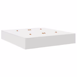 vidaXL Struttura del letto Bianco 200 x 200 cm Legno multistrato - Vista aggiuntiva 2