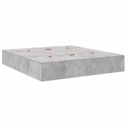 vidaXL Struttura del letto Grigio cemento 200 x 200 cm - Vista aggiuntiva 2