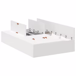 vidaXL Struttura del letto Bianco 120 x 200 cm Legno multistrato - Vista aggiuntiva 3