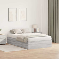 vidaXL Struttura del letto Grigio sonoma 120 x 200 cm