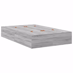 vidaXL Struttura del letto Grigio sonoma 120 x 200 cm - Vista aggiuntiva 2