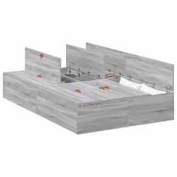 vidaXL Struttura del letto Grigio sonoma 120 x 200 cm - Vista aggiuntiva 3