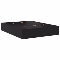 vidaXL Struttura del letto Rovere nero 150 x 200 cm Legno multistrato - Vista aggiuntiva 2