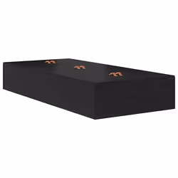 vidaXL Struttura del letto Rovere nero 90 x 190 cm Legno multistrato - Vista aggiuntiva 2