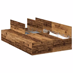 vidaXL Struttura del letto Legno vecchio 120 x 190 cm - Vista aggiuntiva 3