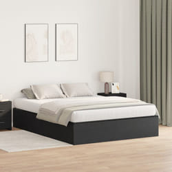 Struttura Letto con Contenitore Rovere Nero 140x190 cm Vidaxl
