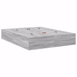 vidaXL Struttura del letto Grigio sonoma 135 x 190 cm - Vista aggiuntiva 2