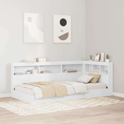 vidaXL Testata contenitore con testiera Bianco 80 cm Legno multistrato