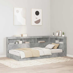 vidaXL Testata contenitore Grigio cemento 80 cm Legno multistrato