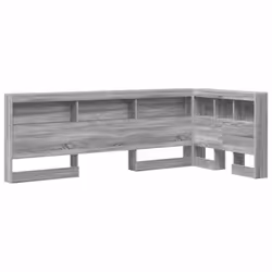 vidaXL Testata contenitore Grigio sonoma 90 cm Legno multistrato - Vista aggiuntiva 2