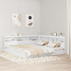 vidaXL Testata contenitore Bianco 200 cm Legno multistrato