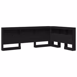 vidaXL Testata contenitore Rovere nero 120 cm Legno multistrato - Vista aggiuntiva 2