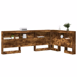 vidaXL Testata contenitore Rovere fumo 120 cm Legno multistrato - Vista aggiuntiva 3