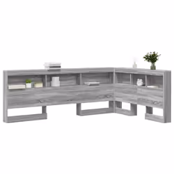 vidaXL Testata contenitore Grigio sonoma 120 cm Legno multistrato - Vista aggiuntiva 3