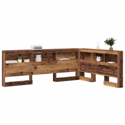 vidaXL Testata contenitore Legno vecchio 140 cm Legno multistrato - Vista aggiuntiva 3