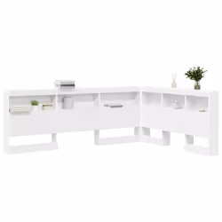 vidaXL Testata contenitore Bianco 150 cm Legno multistrato - Vista aggiuntiva 3