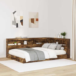 vidaXL Testata contenitore Rovere fumo 150 cm Legno multistrato