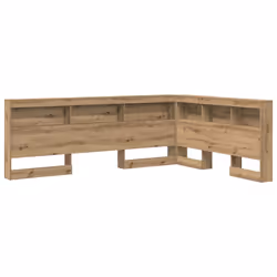 vidaXL Testata contenitore rovere artigianale 160 cm Legno multistrato - Vista aggiuntiva 2