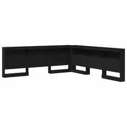 vidaXL Testata contenitore Rovere nero 180 cm Legno multistrato - Vista aggiuntiva 2