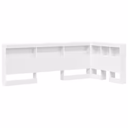 vidaXL Testata contenitore con testiera Bianco 90 cm Legno multistrato - Vista aggiuntiva 2