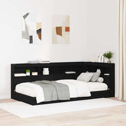 vidaXL Testata contenitore Rovere nero 90 cm Legno multistrato
