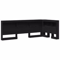 vidaXL Testata contenitore Rovere nero 90 cm Legno multistrato - Vista aggiuntiva 2