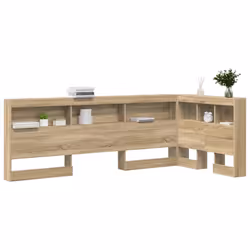 vidaXL Testata contenitore rovere sonoma 90 cm Legno multistrato - Vista aggiuntiva 3