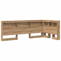 vidaXL Testata contenitore rovere artigianale 90 cm Legno multistrato - Vista aggiuntiva 2