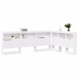 vidaXL Testata contenitore Bianco 120 cm Legno multistrato - Vista aggiuntiva 3