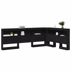 vidaXL Testata contenitore Rovere nero 120 cm Legno multistrato - Vista aggiuntiva 3