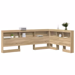 vidaXL Testata contenitore rovere sonoma 120 cm Legno multistrato - Vista aggiuntiva 3