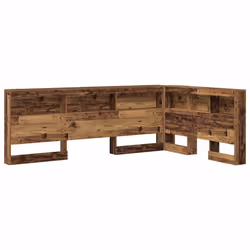 vidaXL Testata contenitore Legno vecchio 120 cm Legno multistrato - Vista aggiuntiva 2