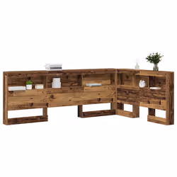 vidaXL Testata contenitore Legno vecchio 120 cm Legno multistrato - Vista aggiuntiva 3