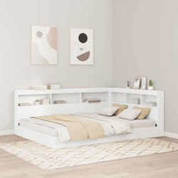 vidaXL Testata contenitore Bianco 135 cm Legno multistrato